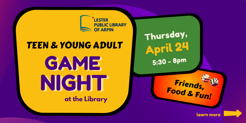 Teen & Young Adult Game Night at the Library